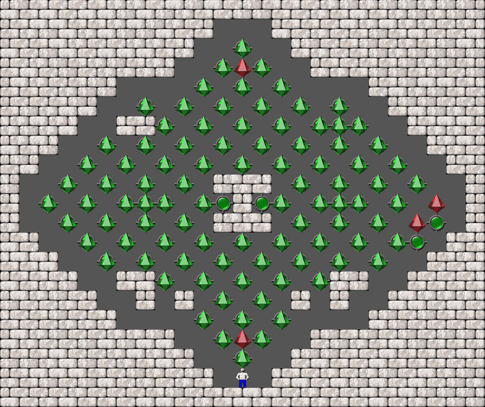 Sokoban Grig Challenge Variation level 34